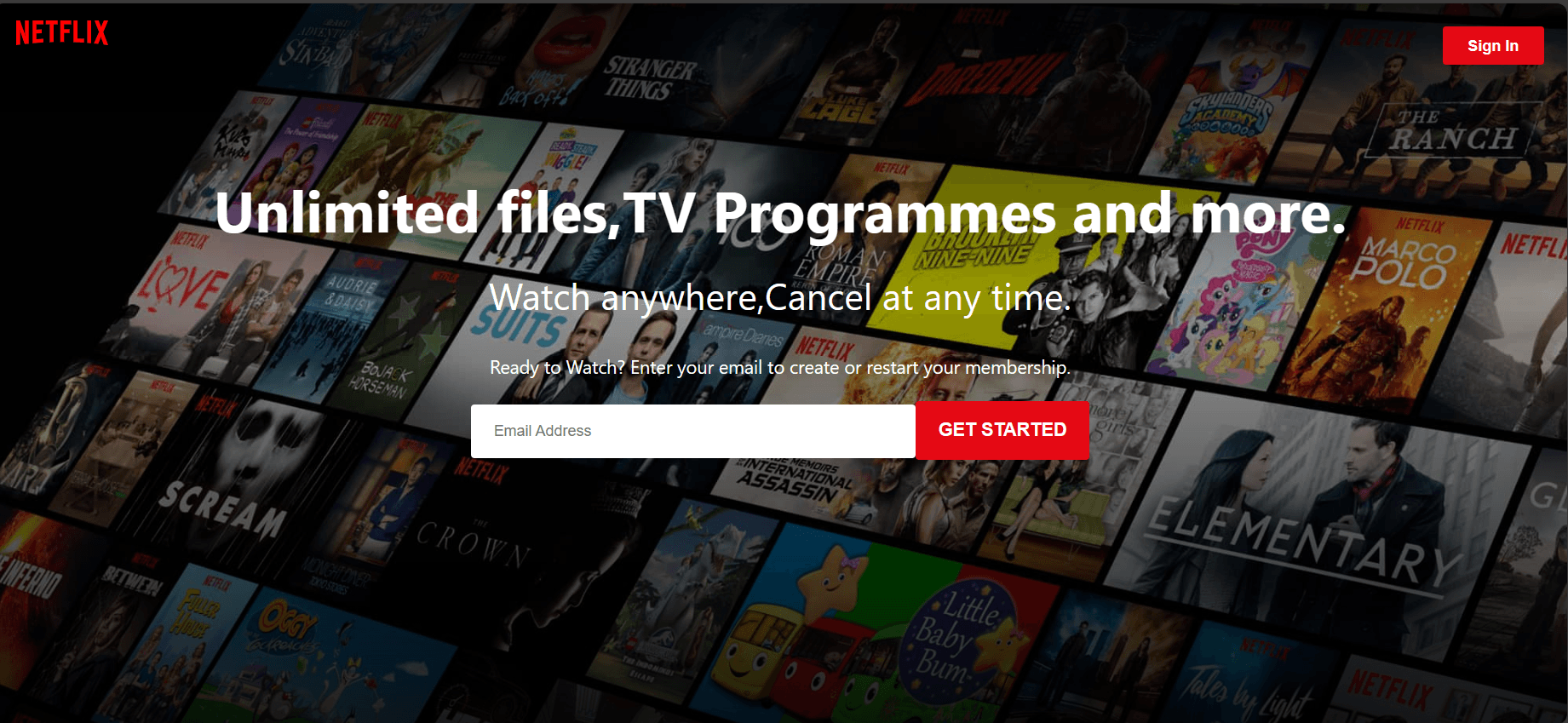 Streaming App screenshot