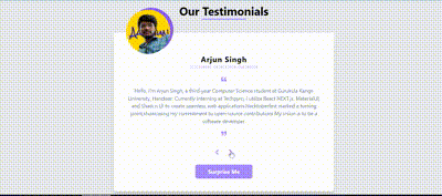 Testimonial screenshot