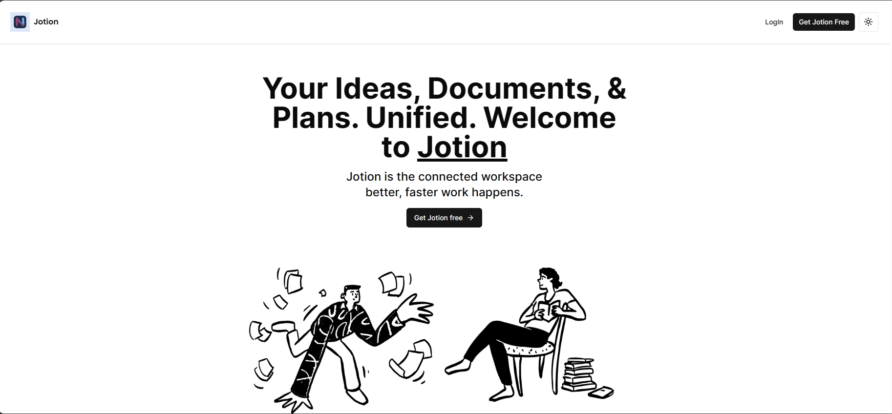 Jotion screenshot